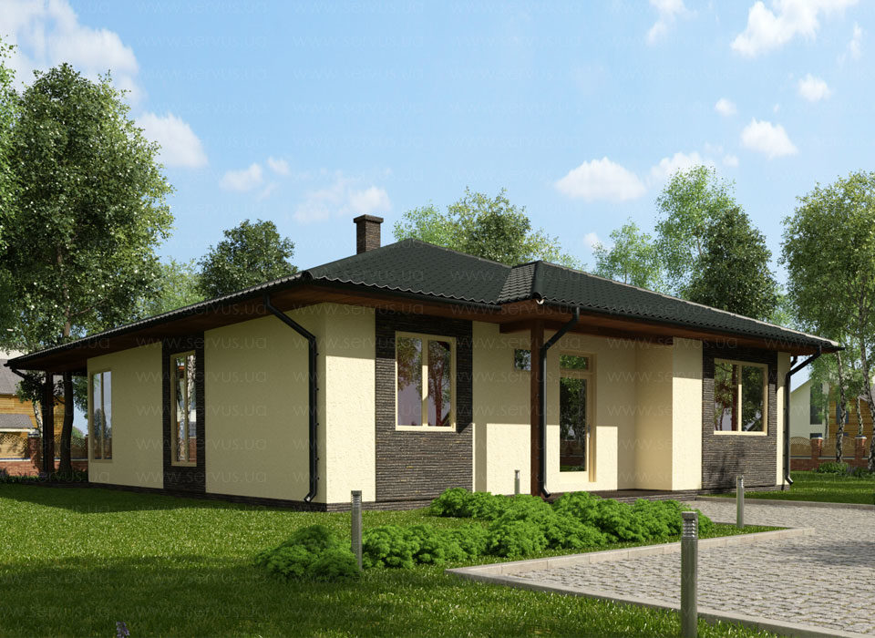 Проект каркасного дома Бруно