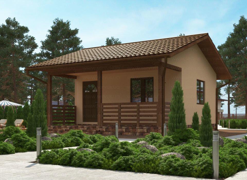 Дача по технологии СИП проект Дори