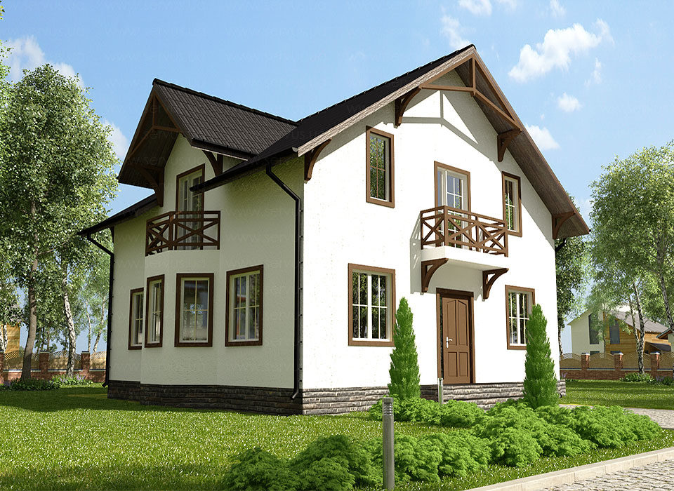 проект дома с мансардой Гармония