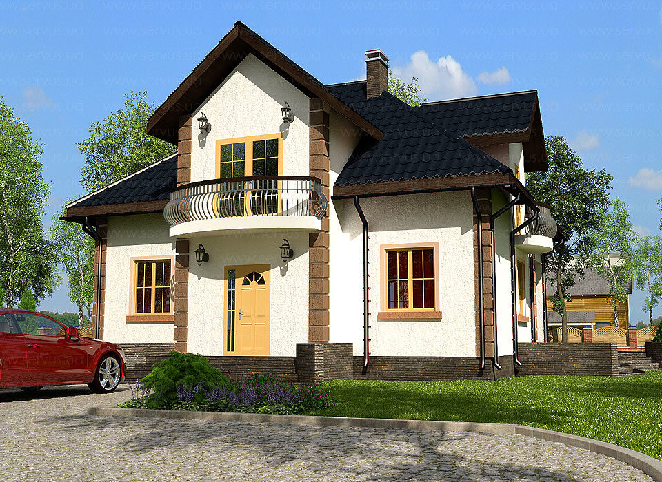 каркасно-панельный дом проект Варшава