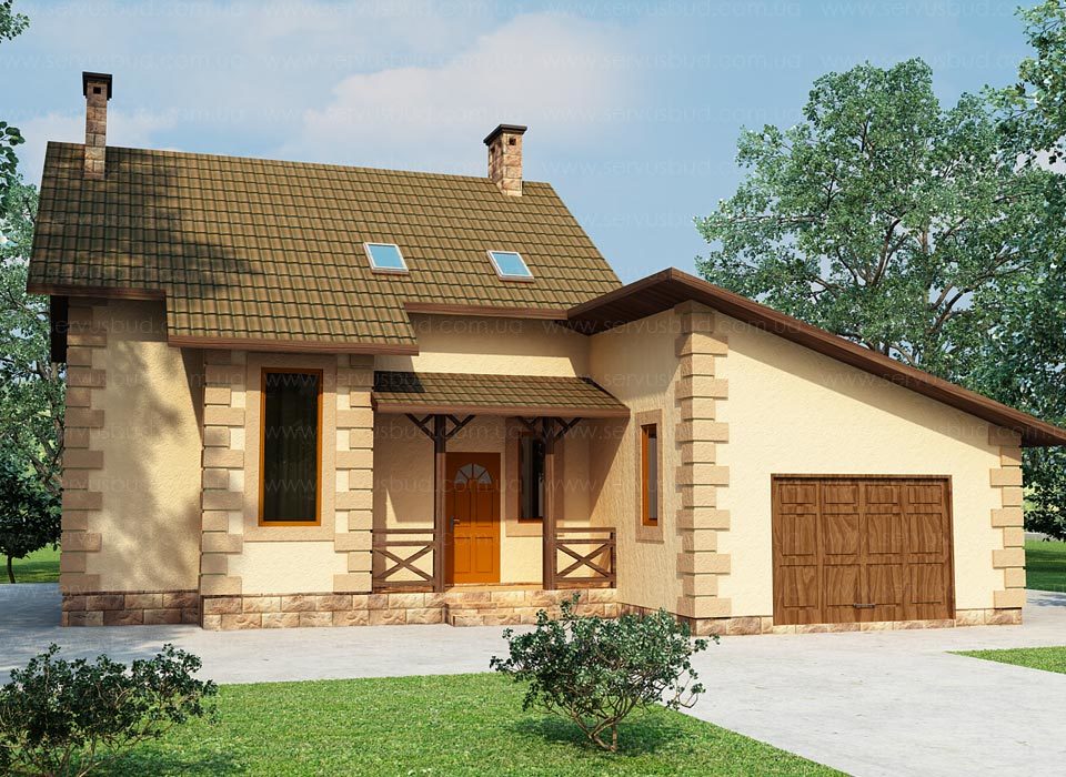 каркасно-панельный дом Диана